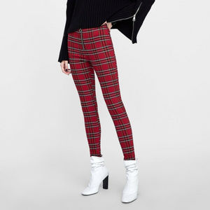 Zara | Pants \u0026 Jumpsuits | Zara Plaid 